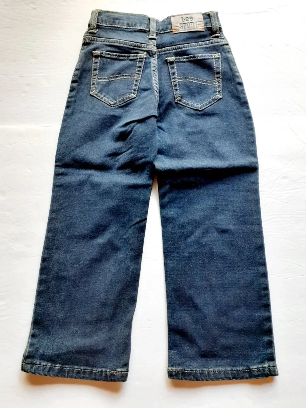 Lee Sport Boys Jeans Straight Adjustable Waist Extreme Comfort 5 Slim New